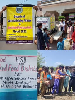 Safe Drinking Water for Flood Affected Areas and Cooked Food Distribution